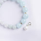 Aquamarine and Jade Bracelet B2531