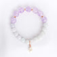Lavender Jade and Pink Amethyst Bracelet B2533
