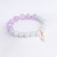 Lavender Jade and Pink Amethyst Bracelet B2533