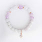 Lavender Jade and Pink Amethyst Bracelet B2534