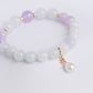 Lavender Jade and Pink Amethyst Bracelet B2534