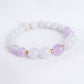 Lavender Jade and Pink Amethyst Bracelet B2534