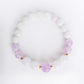 Lavender Jade and Pink Amethyst Bracelet B2534