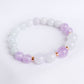 Lavender Jade and Pink Amethyst Bracelet B2534