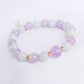 Lavender Jade and Pink Amethyst Bracelet B2535