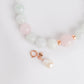 Light Lavender Jade and Rose Quartz Bracelet B2536