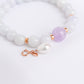 Lavender Jade and Pink Amethyst Bracelet B2537