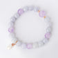 Vivid Lavender Jade and Pink Amethyst Bracelet B2538