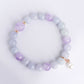 Vivid Lavender Jade and Pink Amethyst Bracelet B2538