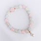 Lavender Jade, Moonstone and Rose Quartz Bracelet B2539
