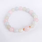 Lavender Jade, Moonstone and Rose Quartz Bracelet B2539