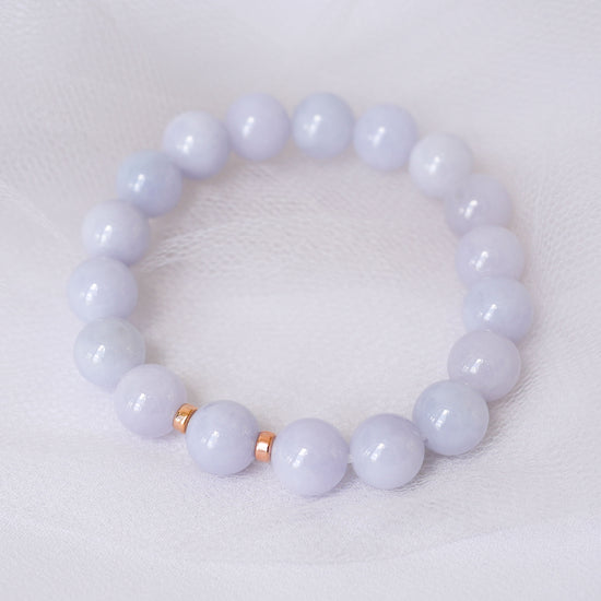 Vivid Lavender Jade Bracelet B2618
