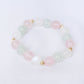Mint Jade, Moonstone and Rose Quartz Bracelet B2691