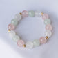Mint Jade, Moonstone and Rose Quartz Bracelet B2691