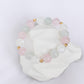 Mint Jade, Moonstone and Rose Quartz Bracelet B2691