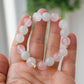 Mint Jade, Moonstone and Rose Quartz Bracelet B2691