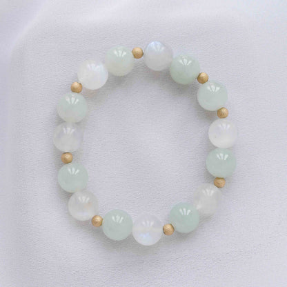 Mint Jade and Moonstone Bracelet B2693