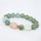 Sage Green Jade and Morganite Bracelet B3