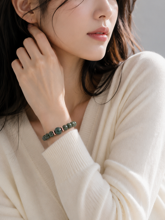 Forest Green Jade Bracelet B3
