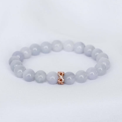Lavender Infinity Jade Bracelet B5