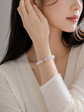 Lavender Infinity Jade Bracelet B5