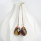 Sleek Ear Hook with Botswana Agate - BAH1