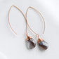 Sleek Ear Hook with Botswana Agate - BAH4