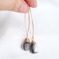 Sleek Ear Hook with Botswana Agate - BAH4