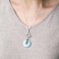 Blue Jade with Peranakan Tile and Kyanite Vine Necklace - BJN6S
