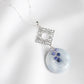 Blue Jade with Peranakan Tile and Sodalite Vine Necklace - BJN7S