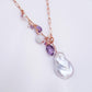 3 Way Asymmetrical Baroque Pearl Necklace - BPN17R