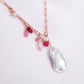 3 Way Asymmetrical Baroque Pearl Necklace - BPN21R