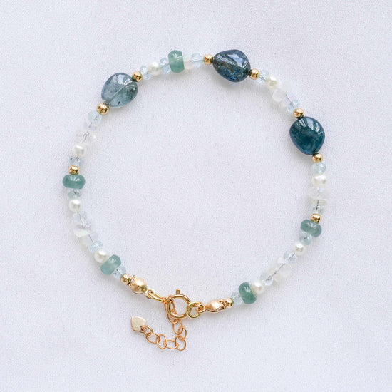 Blue Tourmaline Nugget Bracelet