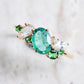 Bouquet De Fleurs Ring in 14K - Emerald