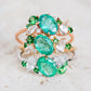 Bouquet De Fleurs Ring in 14K - Emerald