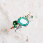 Bouquet De Fleurs Ring in 14K - Emerald