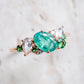 Bouquet De Fleurs Ring in 14K - Emerald