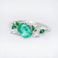 Bouquet De Fleurs Ring in 14K - Emerald