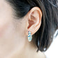 Amethyst Encrusted Glitzy Hoop Earrings