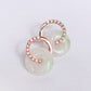 Cross Loop Jade Earrings CR3