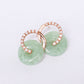 Cross Loop Jade Earrings CR4