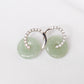 Cross Loop Jade Earrings CS1