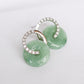 Cross Loop Jade Earrings CS3