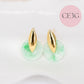 Chic Jade Donut Ear Studs