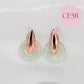 Chic Jade Donut Ear Studs