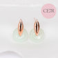 Chic Jade Donut Ear Studs