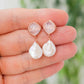 Rose Quartz and Pearl Earrings