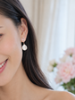 Rose Quartz and Pearl Earrings