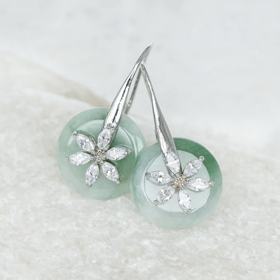 Daisy Hook Jade Earrings D73S