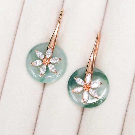 Daisy Hook Jade Earrings DR2